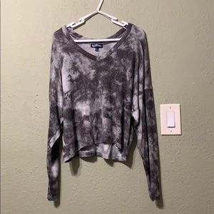 Marble Crop Long Sleeve